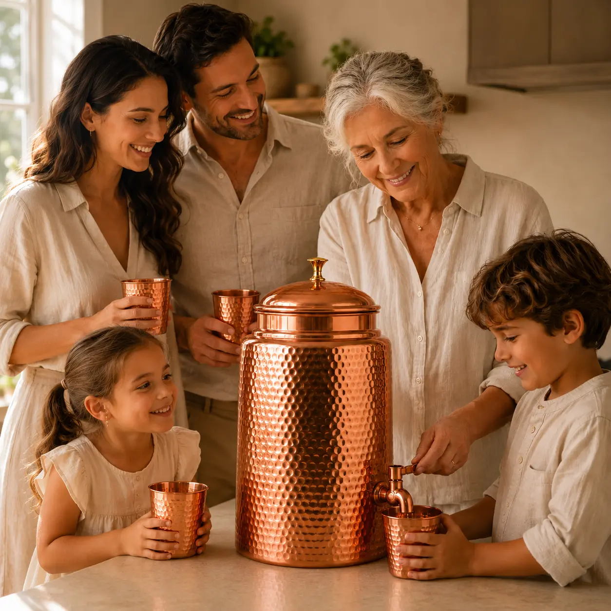 MyTamra™ – Kupfer-Wasserspender 99,9 % rein
