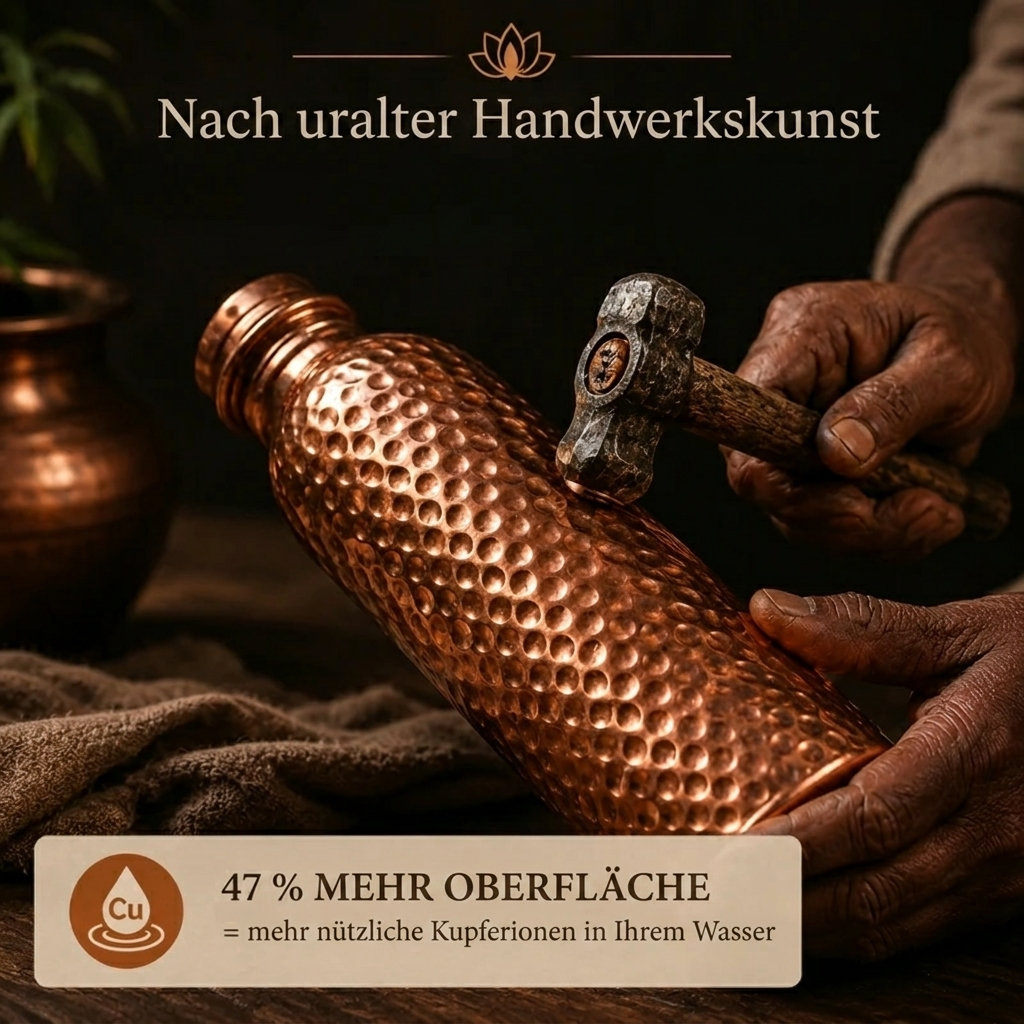 Kupferflasche – MyTamra™ | Natürlich gereinigtes Wasser, ohne Plastik